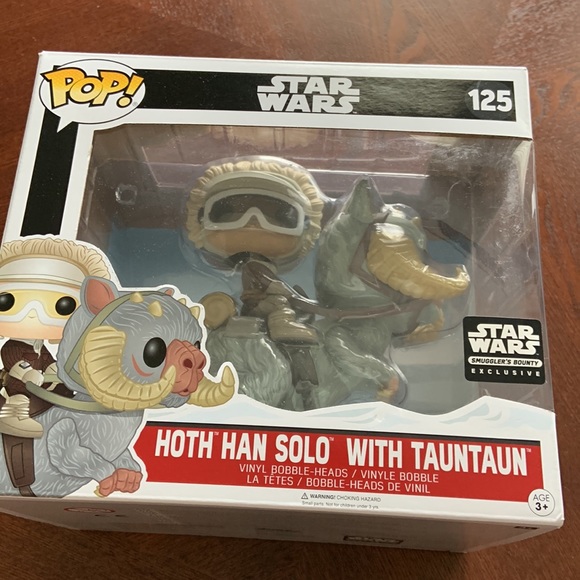 Star Wars Funko pop! Hoth Han Solo with Tauntaun #125 - Picture 2 of 8